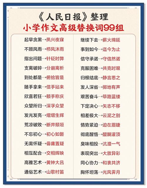 作文中替换词，作文中替换词有哪些