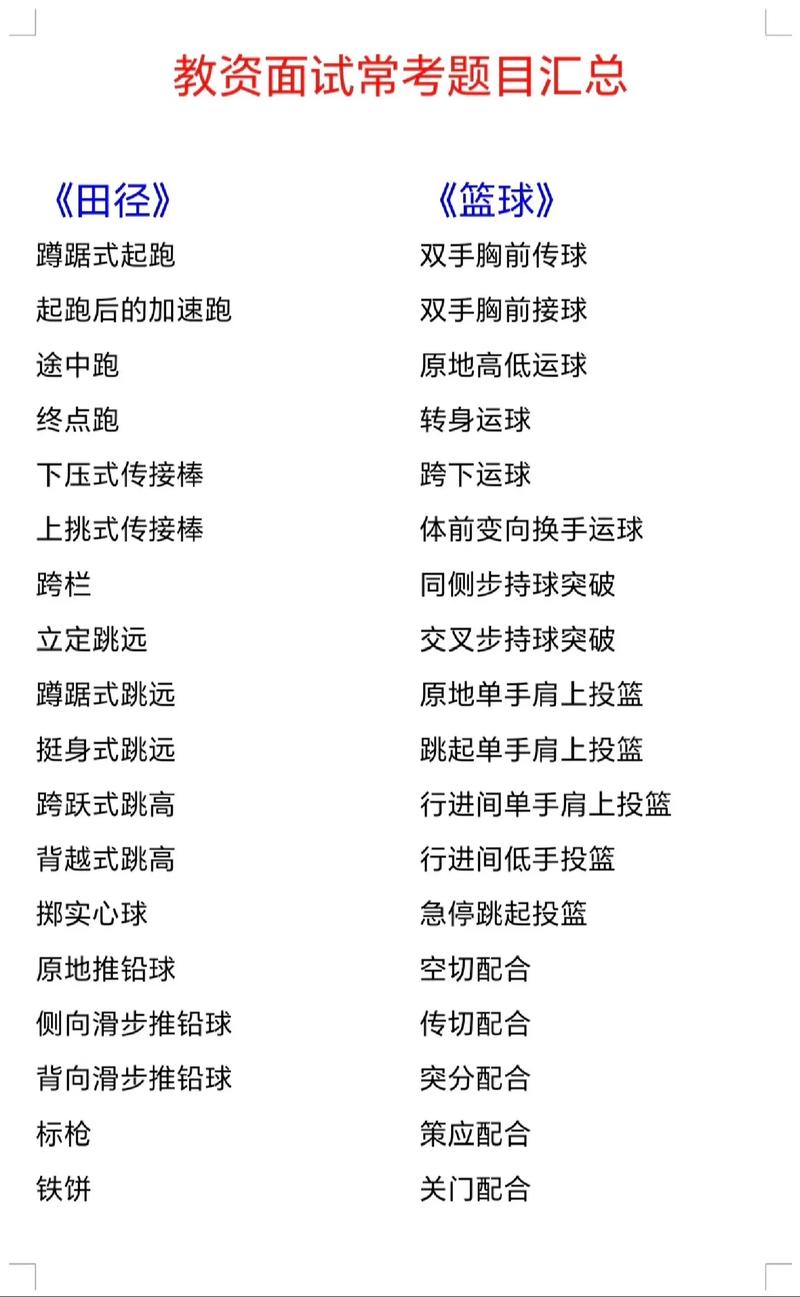 体育口语问答，体育口语问答题及答案