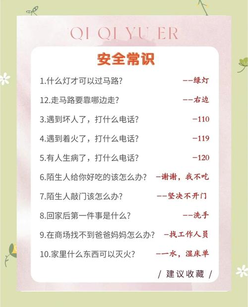 幼儿园学的常识