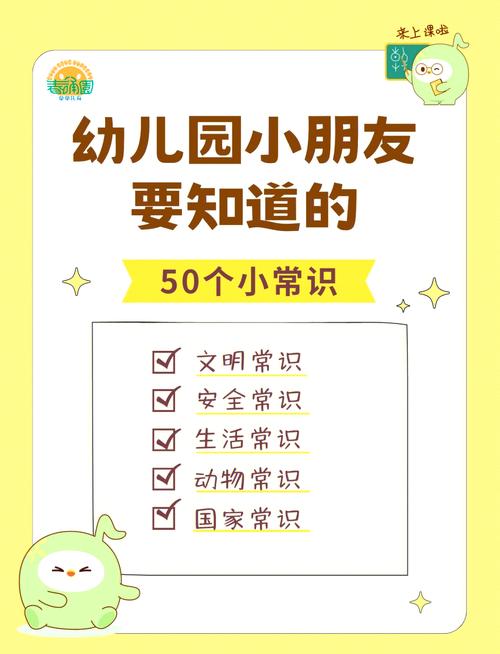 幼儿园学的常识