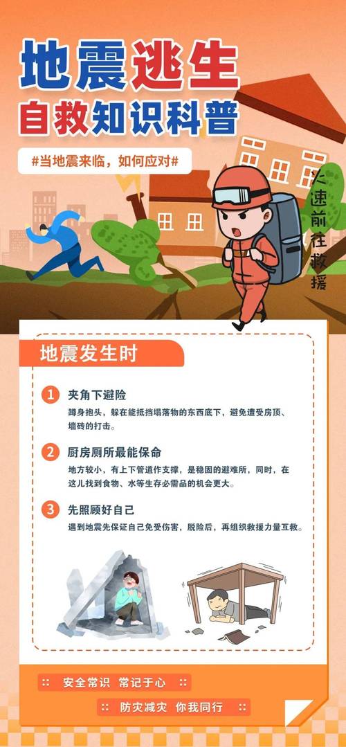 安全教育地震口诀