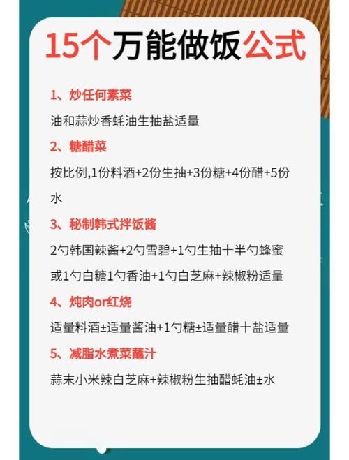 做法调料的基本常识