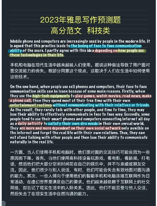 雅思科技类作文