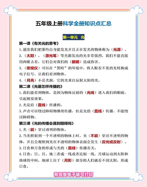 科学小常识十条