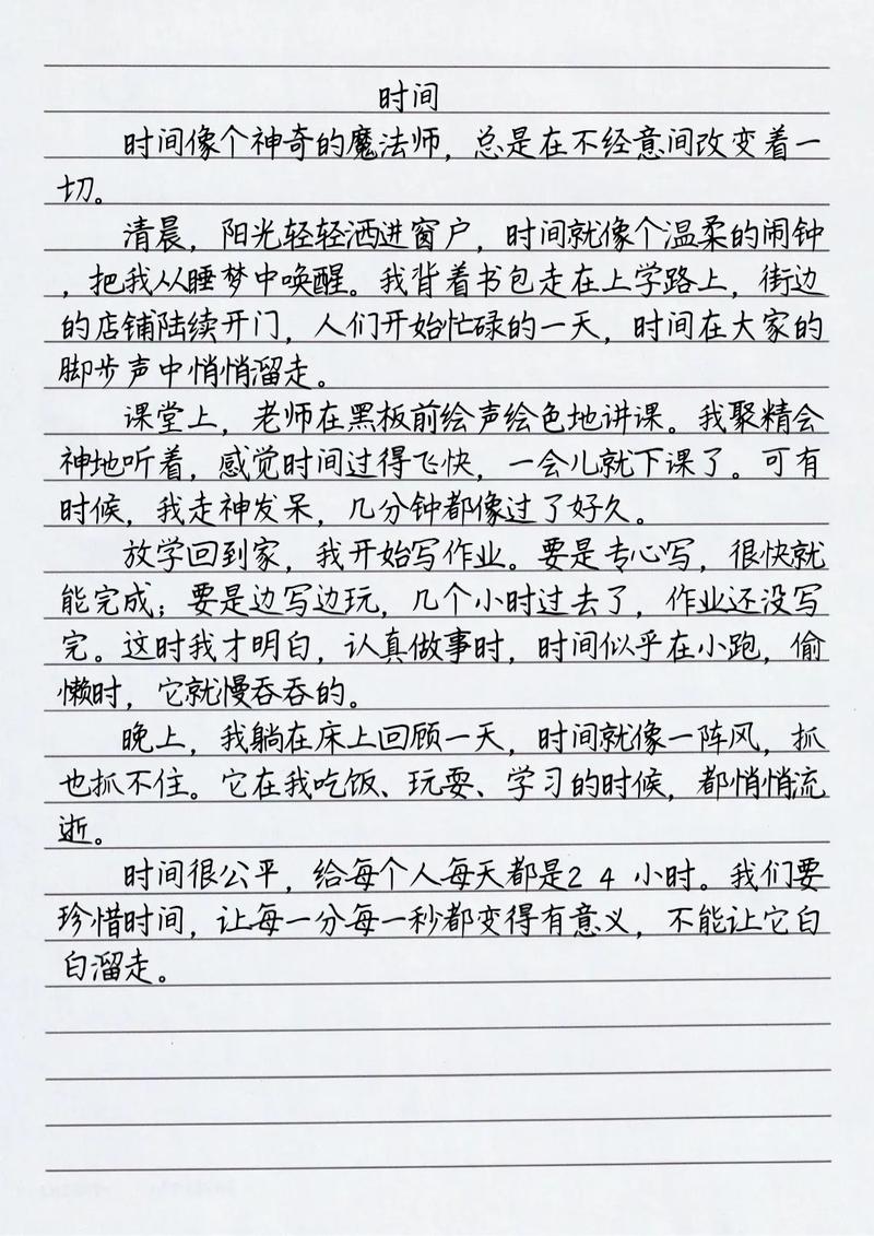 限制时间的作文