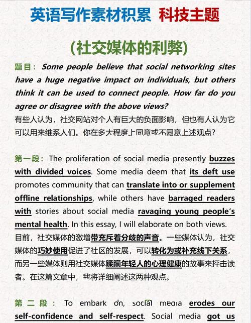 社交媒体 作文