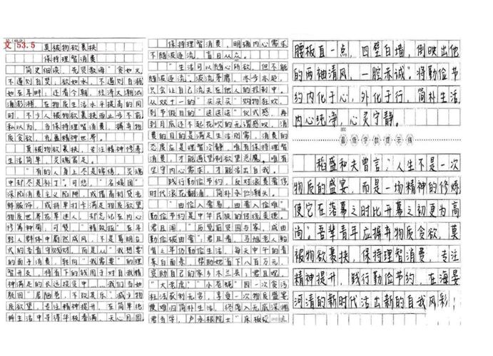 消费的作文题目