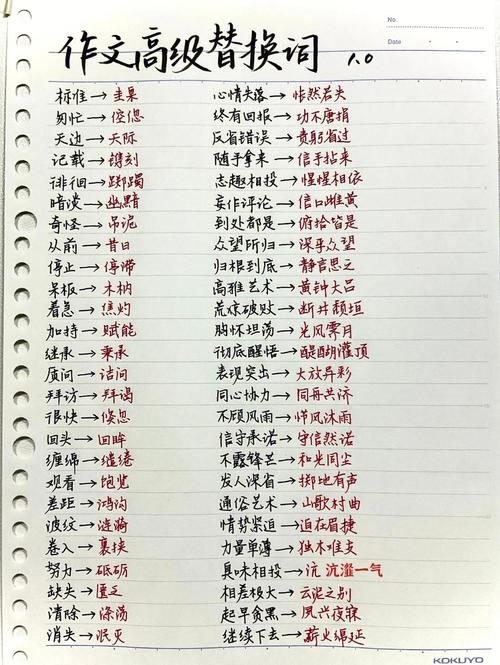 写作文高级词汇
