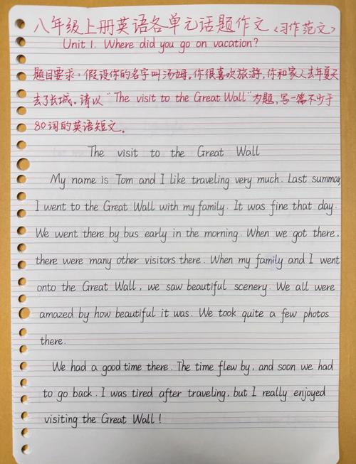 8年纪英语作文