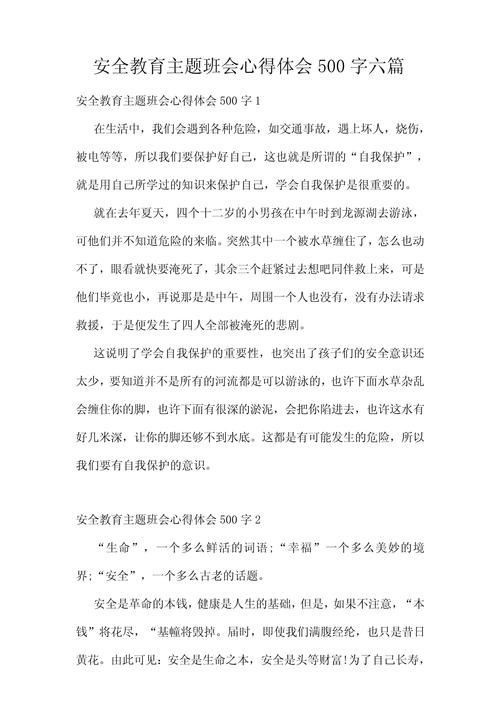 安全教育实习报告