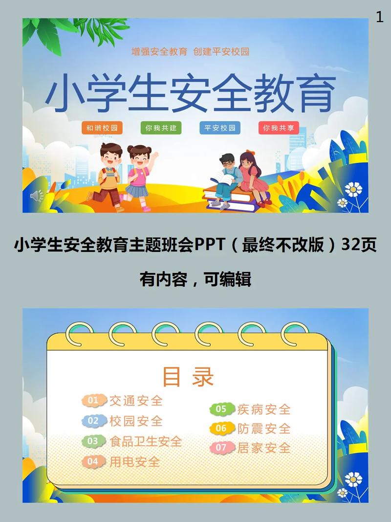 学校安全教育图