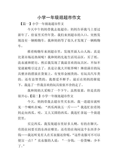 写购物的好作文，写购物的好作文600字