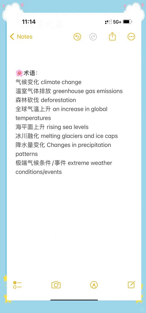 雅思口语 喜欢的天气