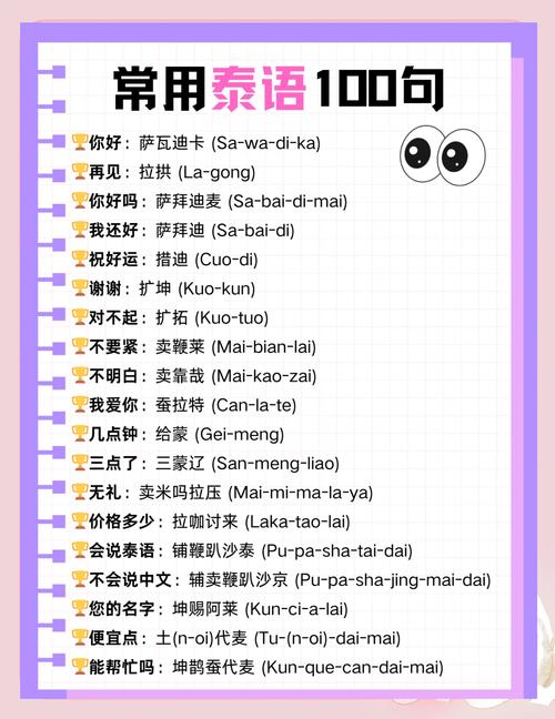 去泰国口语，去泰国用什么语言沟通