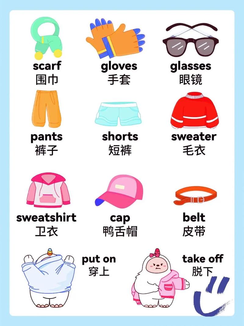 clothing 口语，clothes 口语