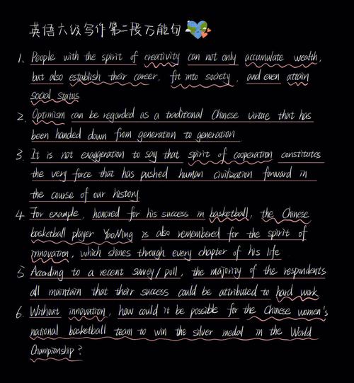 作文6级句型,作文六级句型