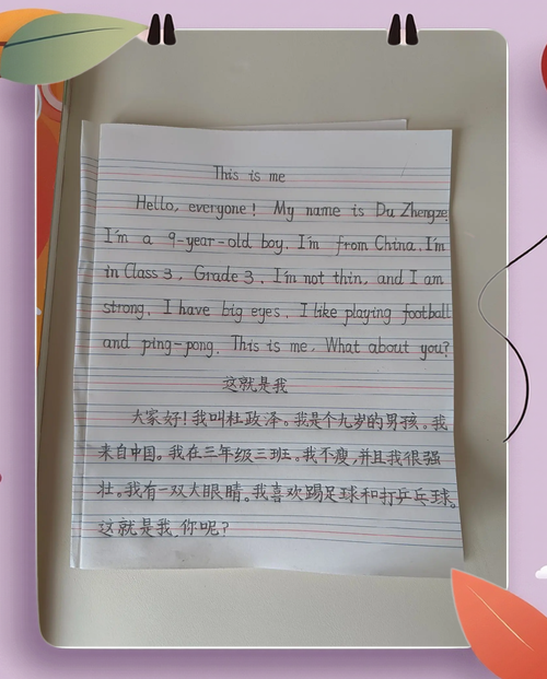 英语作文四年级，英语作文四年级上册