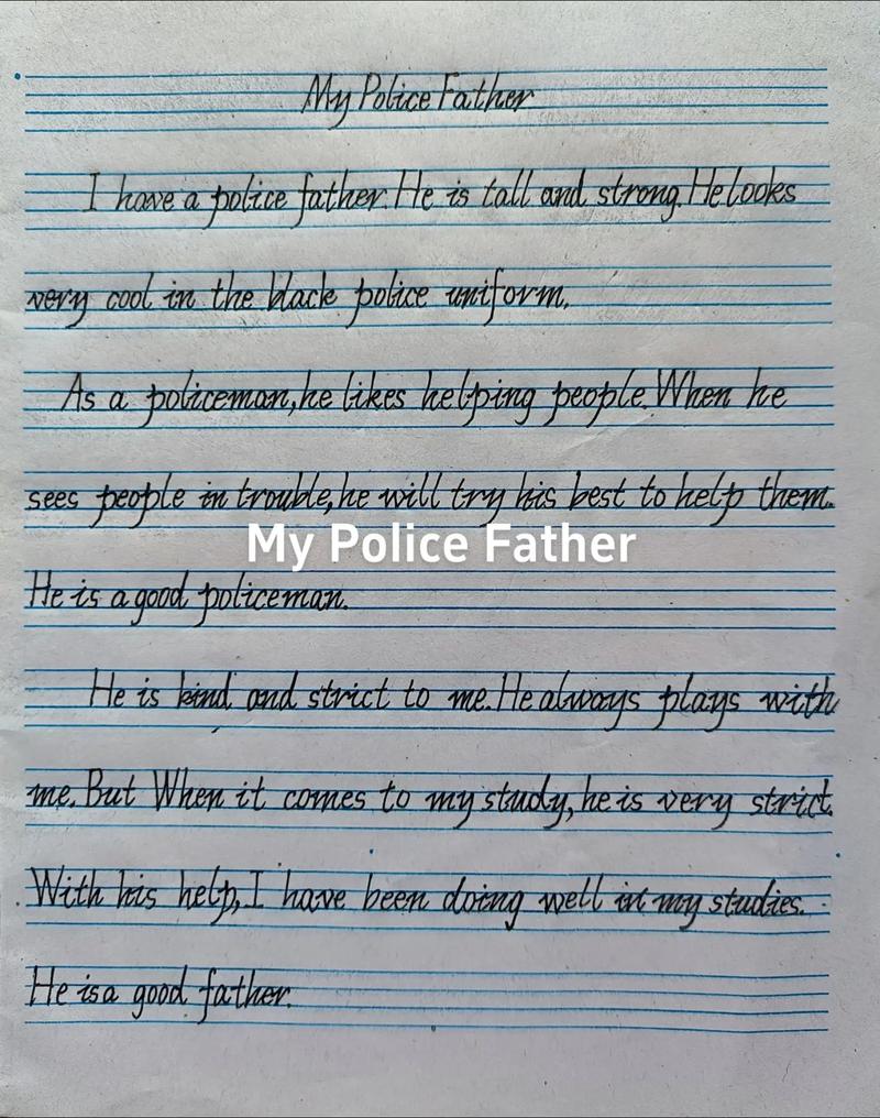 警察的英语作文