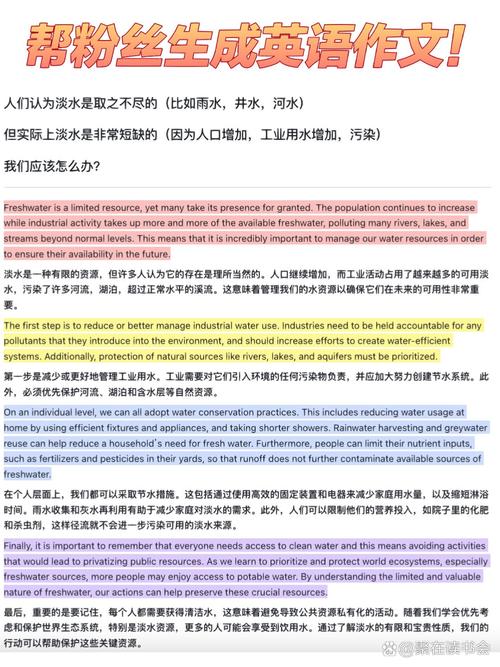 水资源图表英文作文，水资源英文文章