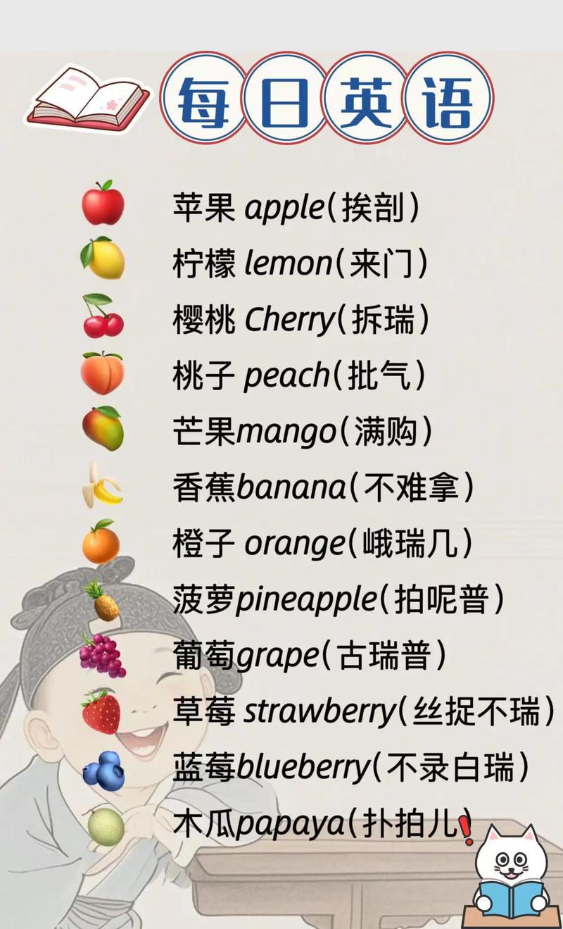 雅思口语 水果，雅思口语水果和蔬菜
