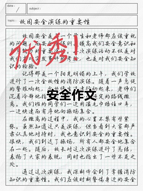 安全课高中作文范文，安全课高中作文范文怎么写