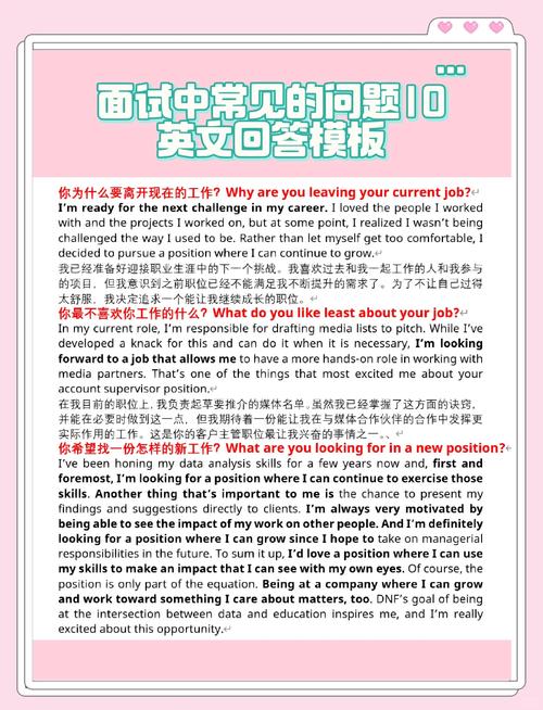 求职面试常用英语口语，求职面试常用英语口语问题