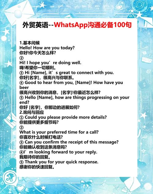 外贸口语 对话，外贸口语对话模板