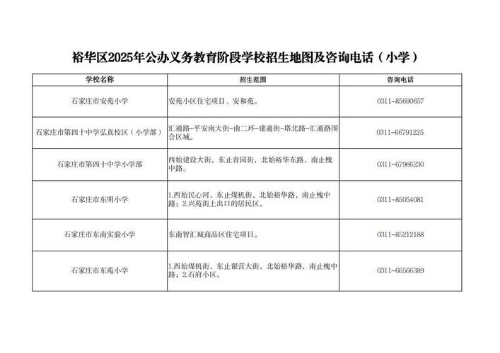石家庄中小学教育政策