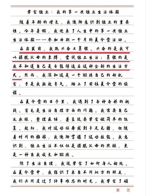 独立的作文,独立的作文600字