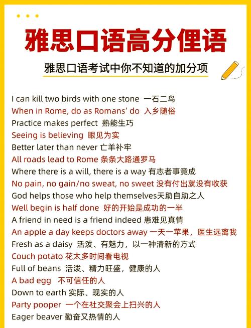 雅思口语200，雅思口语200句