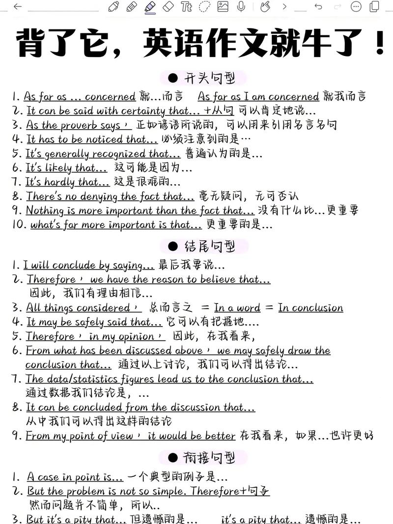 口语表达句型高考,高考口语考试常用句式