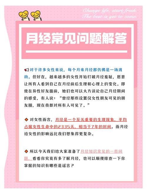 女朋友的月经常识
