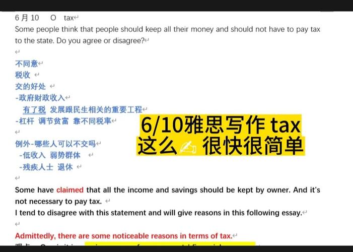 雅思大作文税收