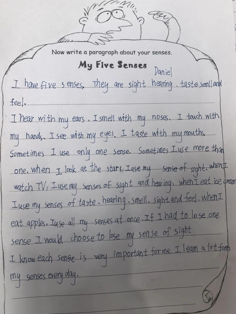 感冒了英语作文