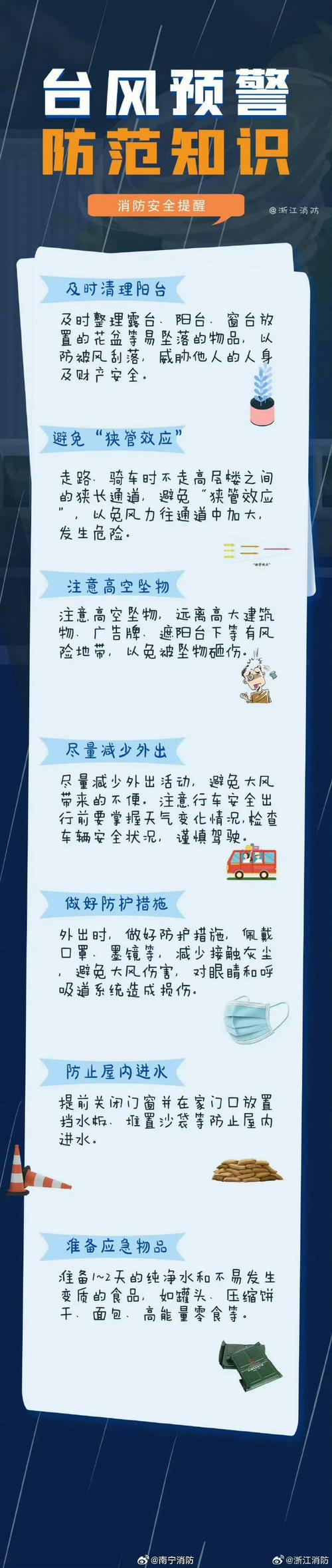 安全教育预防台风