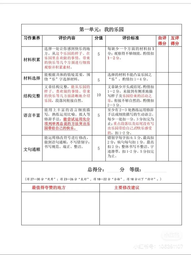 考试作文表格模板