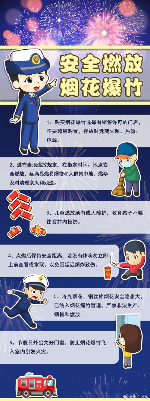 过年烟花安全教育