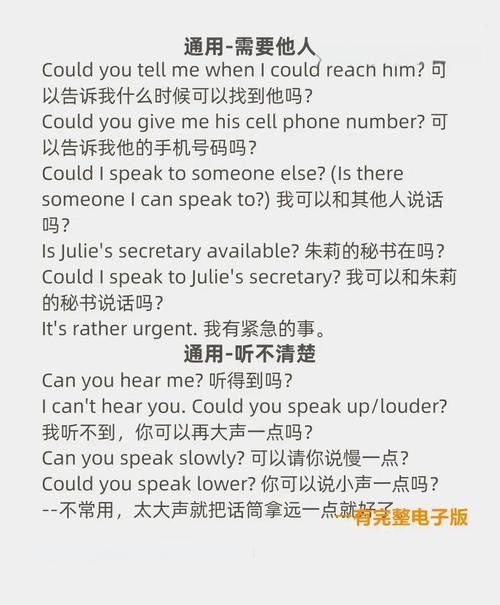 英语口语对话电话求职