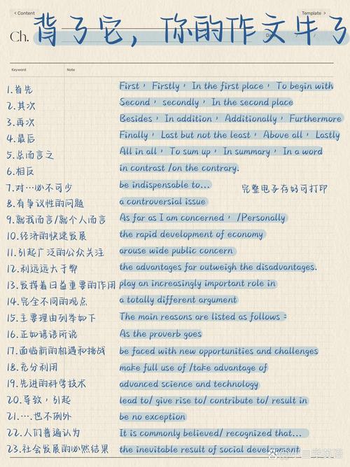 有要点的英语作文