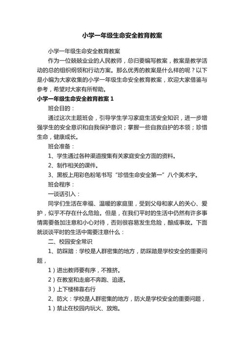 安全教育个案观察