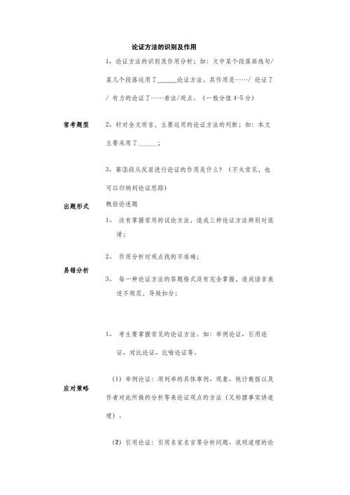 这论证作文的手法