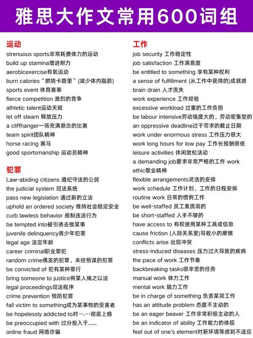 雅思大作文的分类