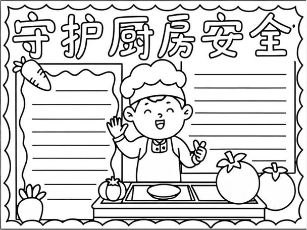 厨房安全教育小报