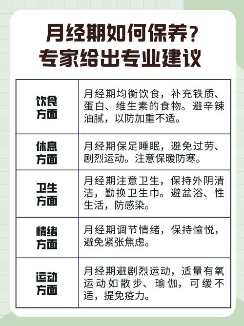月经期间保养常识